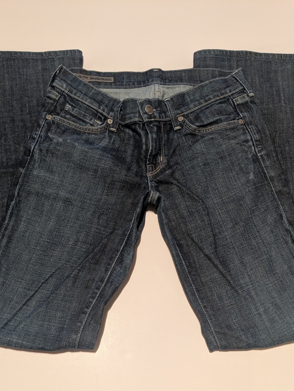 Citizens of Humanity Kelly Low Waist Boot Cut Stretch Jeans Size 26 Dark Wash